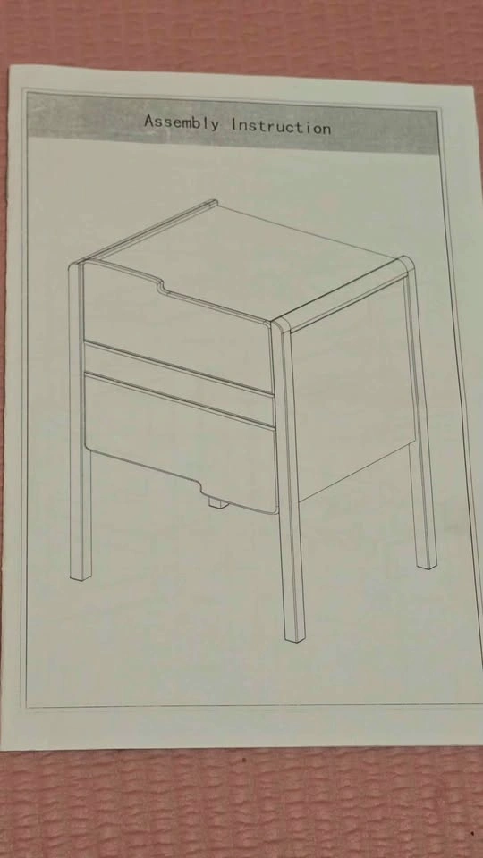 2 x Modern 3-Drawer Nightstand - photo 3