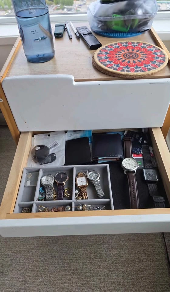 2 x Modern 3-Drawer Nightstand - photo 5