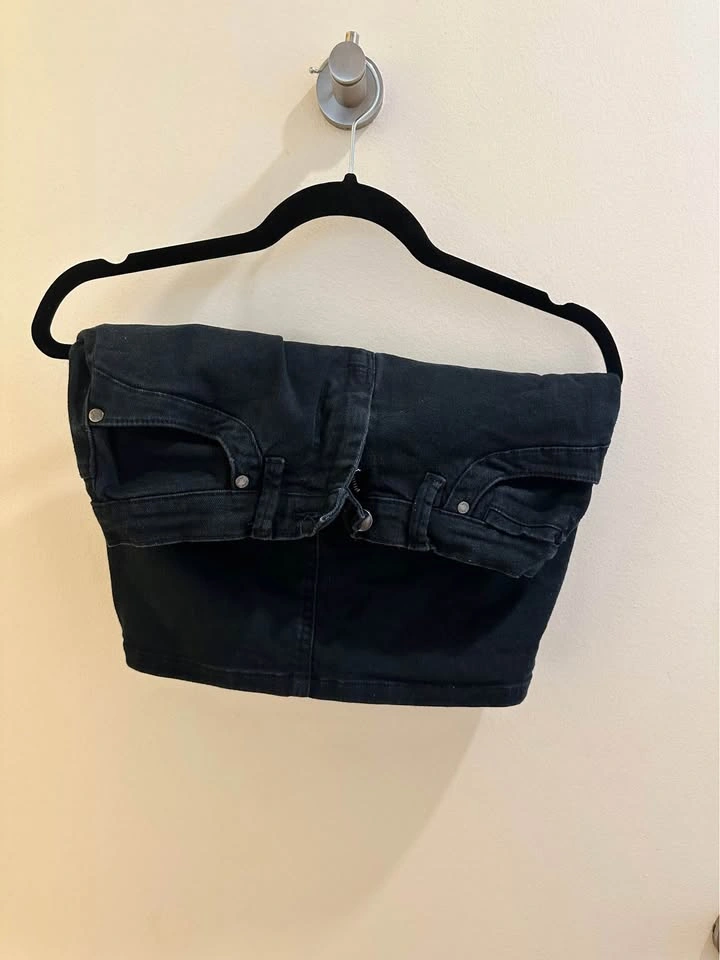 Black mini skirt - photo 2