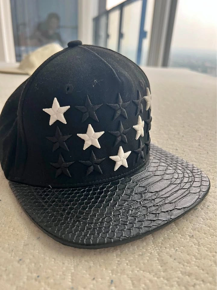 Wonder Homie x Begins Stars Snapback Cap (Black Croc Brim)