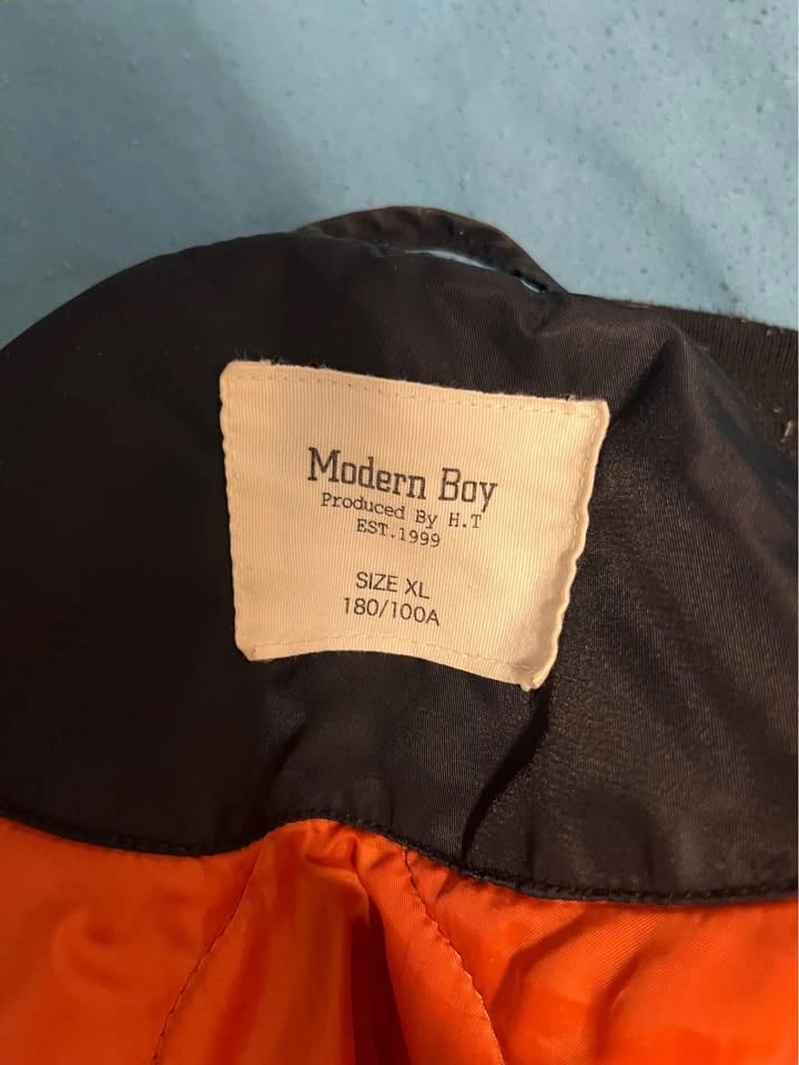 MA-1 Bomber Jacket (Black/Orange) - Size XL - photo 2
