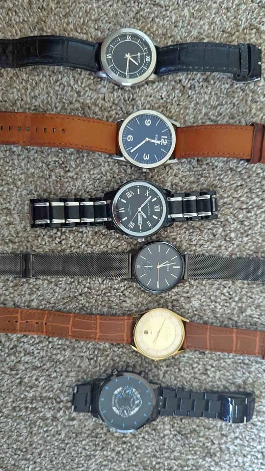 6-Watch Men's Collection - Fossil, Skagen, Armitron & More
