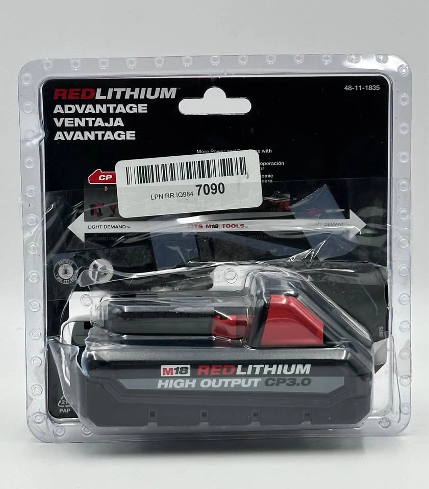 Milwaukee Tool 48-11-1835 M18™ REDLITHIUM High Output™ CP3.0 Bat - photo 3
