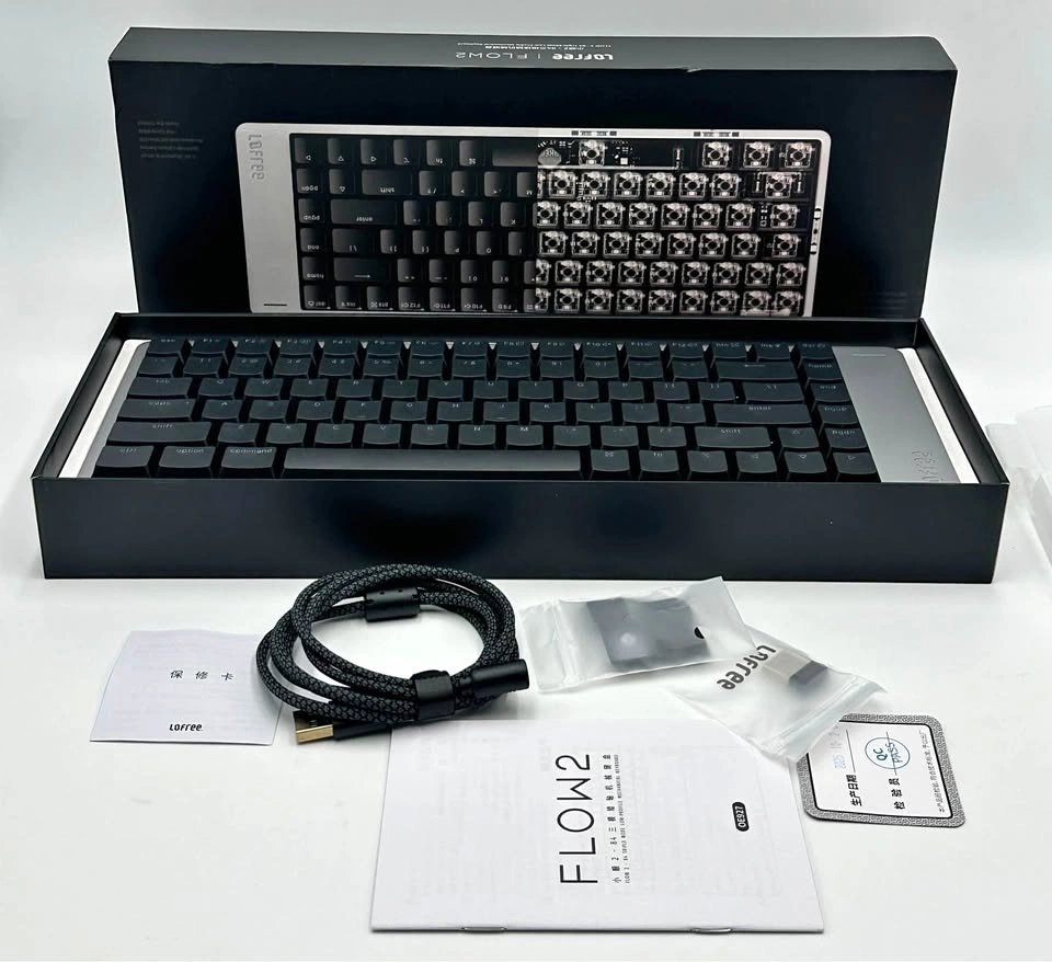 LOFREE Flow2 Low-Profile Mechanical Keyboard, CNC Aluminum Body