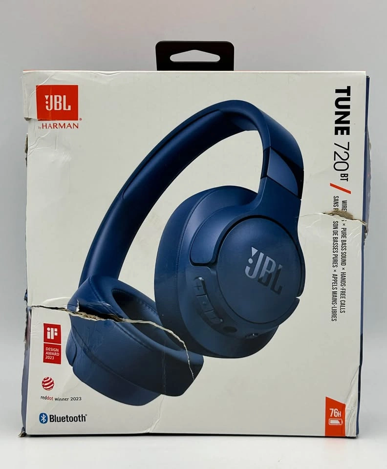 JBL Tune 720BT Wireless Over-Ear Headphones - Blue - photo 2