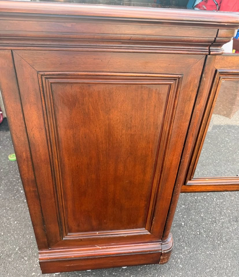 Solid Wood Golden Oak TV Console - photo 5