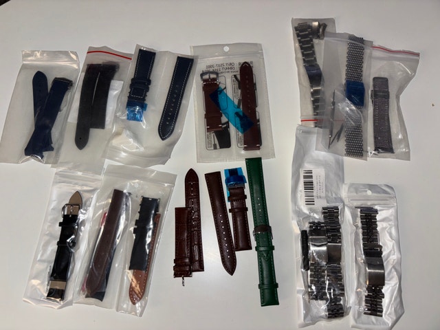 Assorted Watch Straps and Bracelets Lot