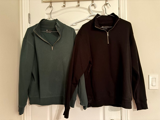 Le 31 Simons Quarter Zip Sweaters