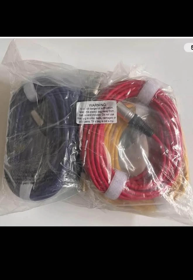 GLS Audio 25ft Mic Cable Cords - XLR Male to XLR Female - 6 Pack - photo 3