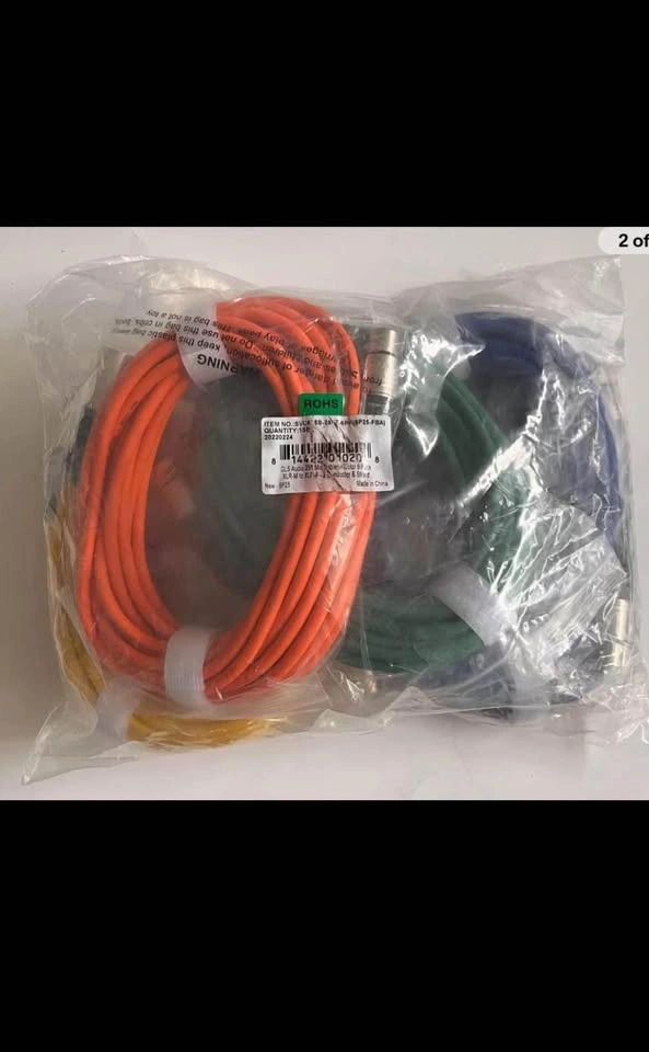 GLS Audio 25ft Mic Cable Cords - XLR Male to XLR Female - 6 Pack - photo 4