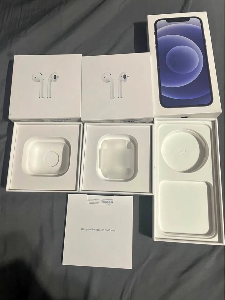 phone and airpod boxes