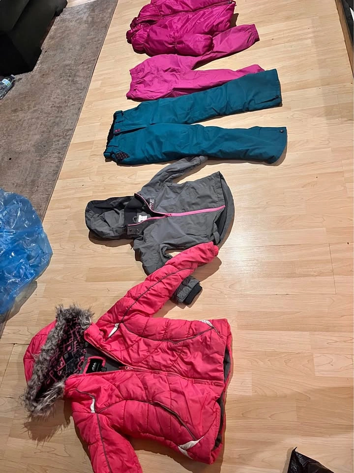 Winter jackets and snow pants