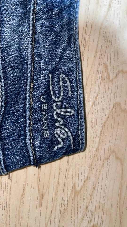 Silver Twisted Bootcut Jeans Women's 29x31 Blue Stretch Denim - photo 4