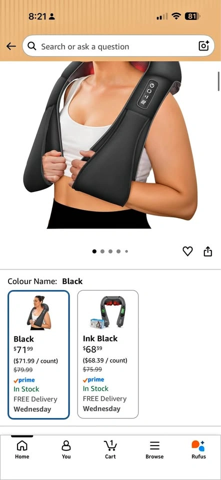 COMFIER Neck and Shoulder Massager with Heat