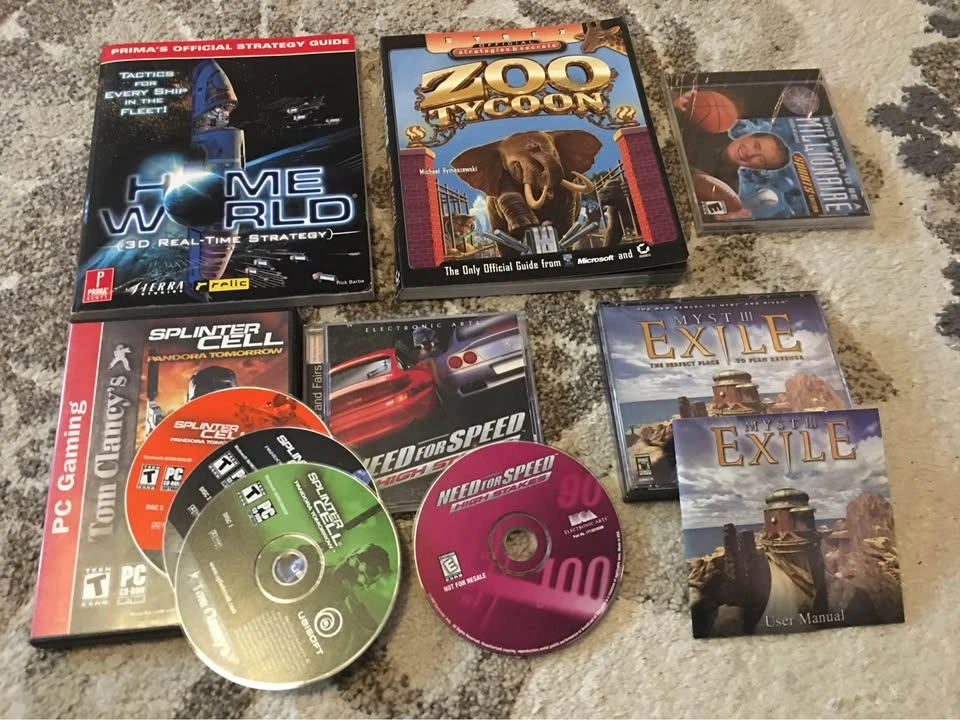 Retro PC 10x Game Bundle / Elder Scrolls 3, G-Police, Myst 3