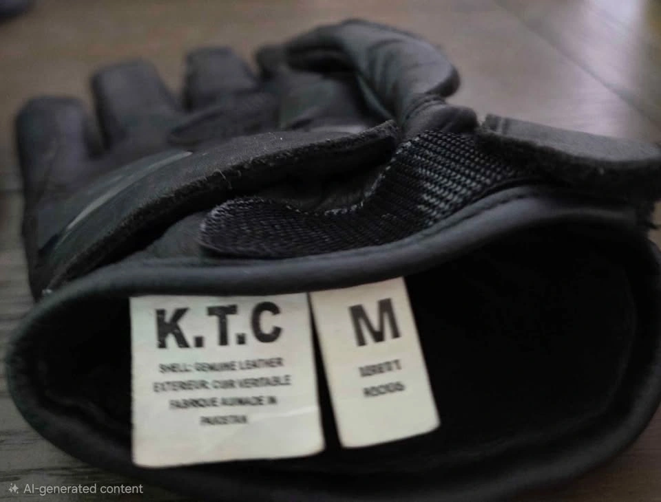 K.T.C Black Motorcycle Gloves Size M - photo 3