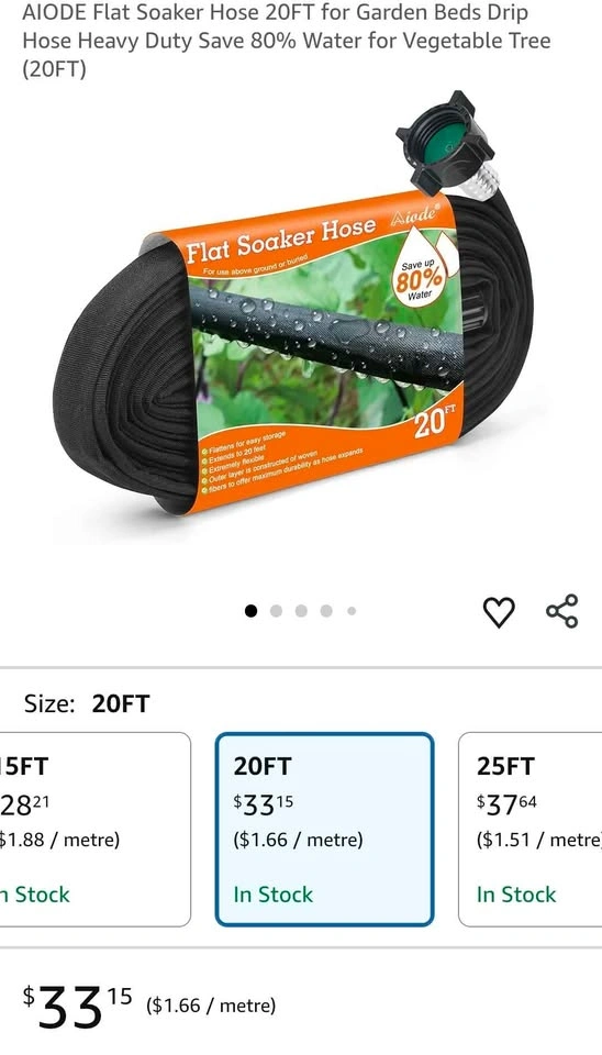 Flat soaker Hose 20FT - photo 2