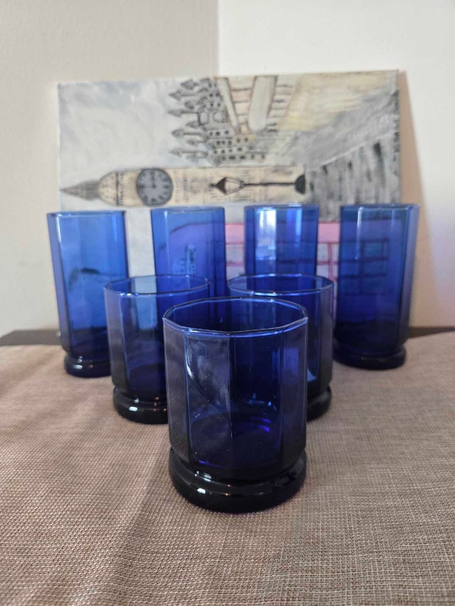 Cobalt Blue Glassware Set