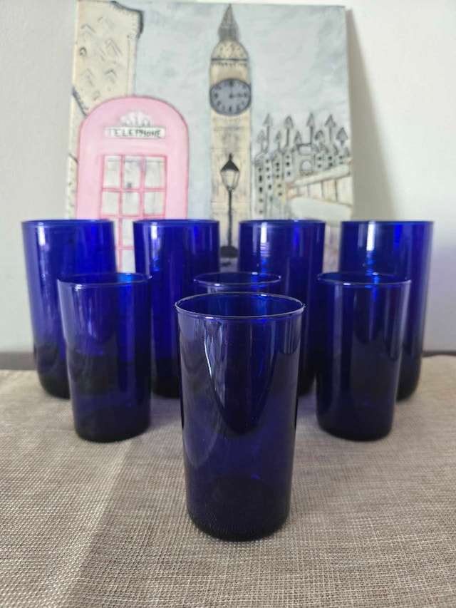 Cobalt Blue Glassware Set