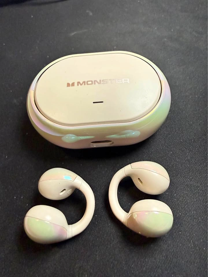 Monster Open-Ear Clip-On Wireless Earbuds - Like New