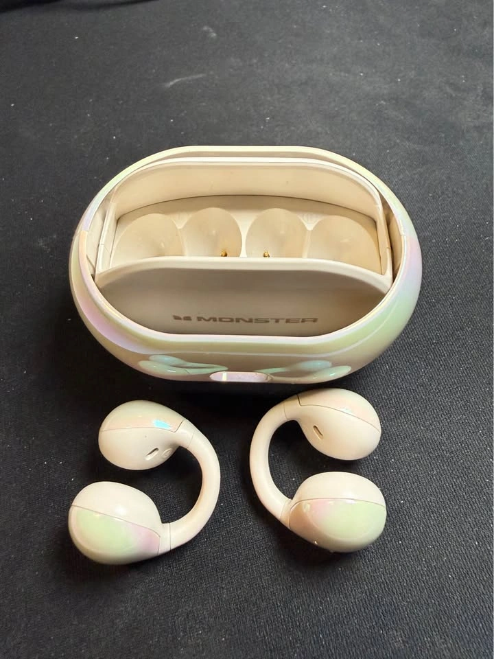 Monster Open-Ear Clip-On Wireless Earbuds - Like New - photo 4