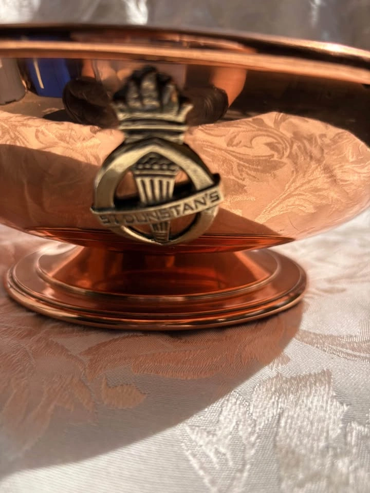 Vintage St. Dunstan's 1977 Silver Jubilee Copper Bowl - photo 3