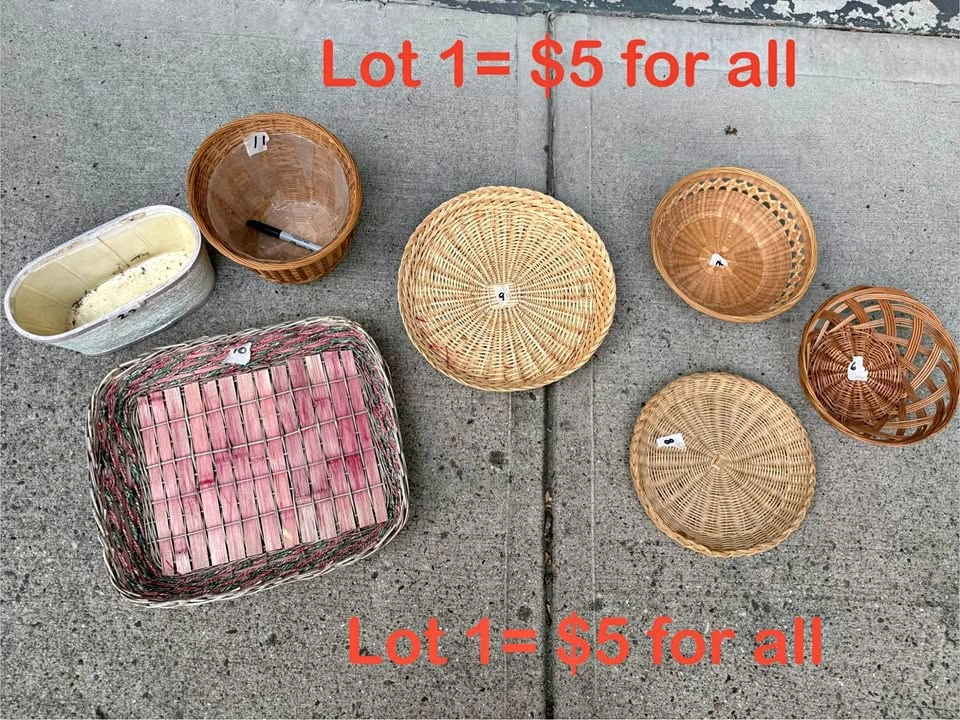 SALE Assorted Wicker and Woven Basket Lots