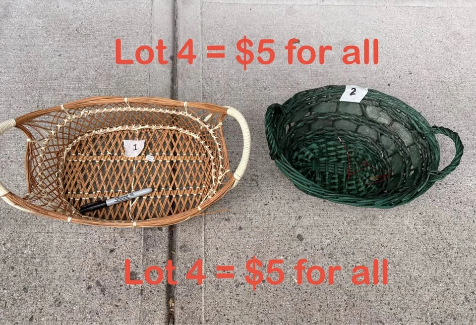 SALE Assorted Wicker and Woven Basket Lots - photo 4