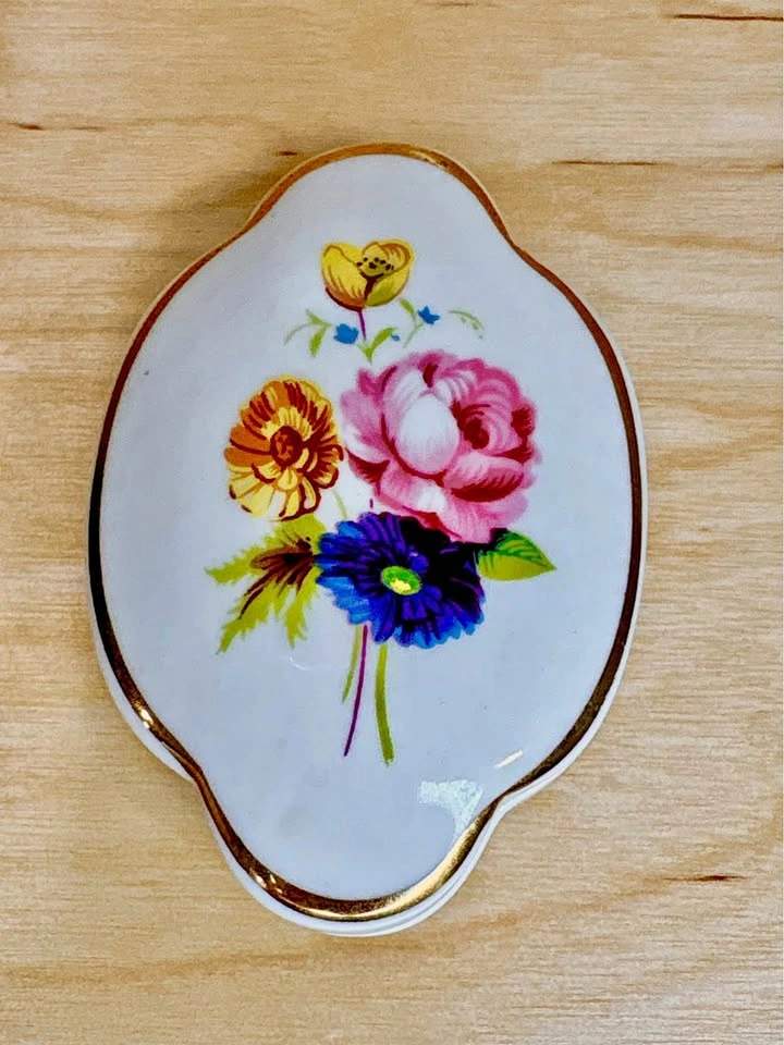 Royal Adderley Bone China Floral Trinket Box