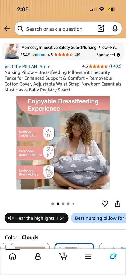 Nursing pillow