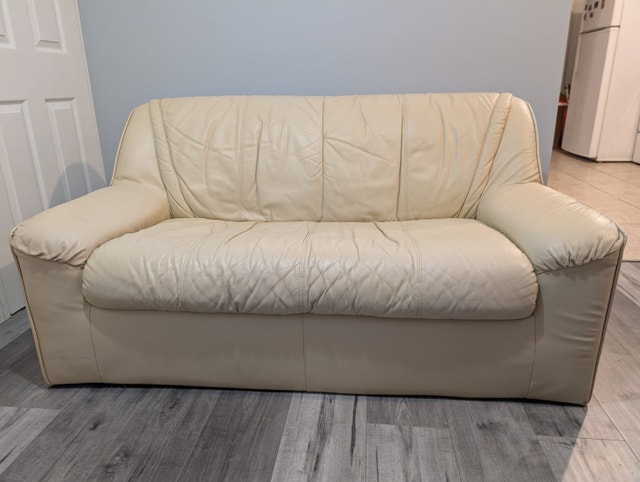 FREE Genuine Leather Sofa Set – 3-Seater & Loveseat - photo 2