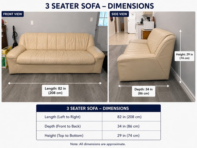 FREE Genuine Leather Sofa Set – 3-Seater & Loveseat - photo 4
