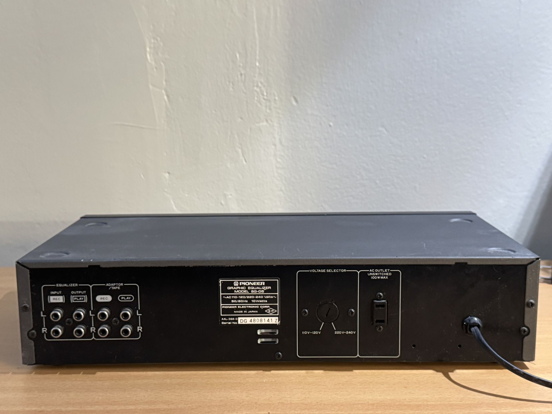 Pioneer SG-05 Graphic Equalizer 1980’s Gray - photo 2