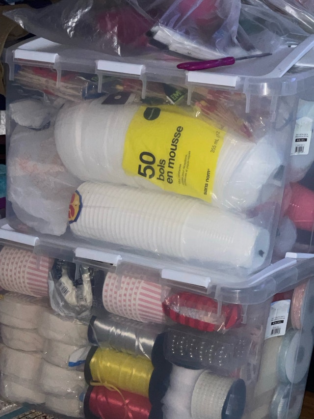 Party Supplies Lot and Craft Materials Lot