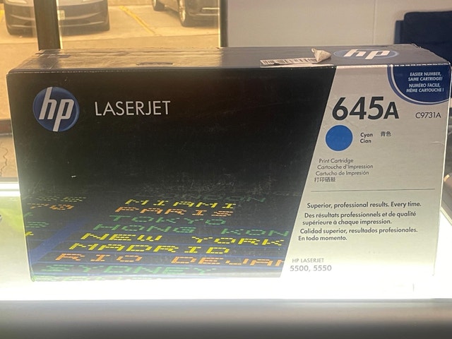 HP 645A Cyan Laserjet Toner Cartridge C9731A