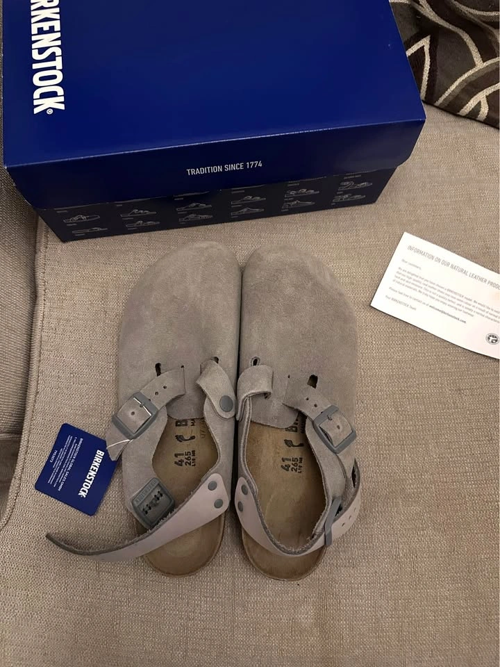 New Men‘s Birkenstock Tokio Stone Coin Size 41 Narrow Fit - photo 2