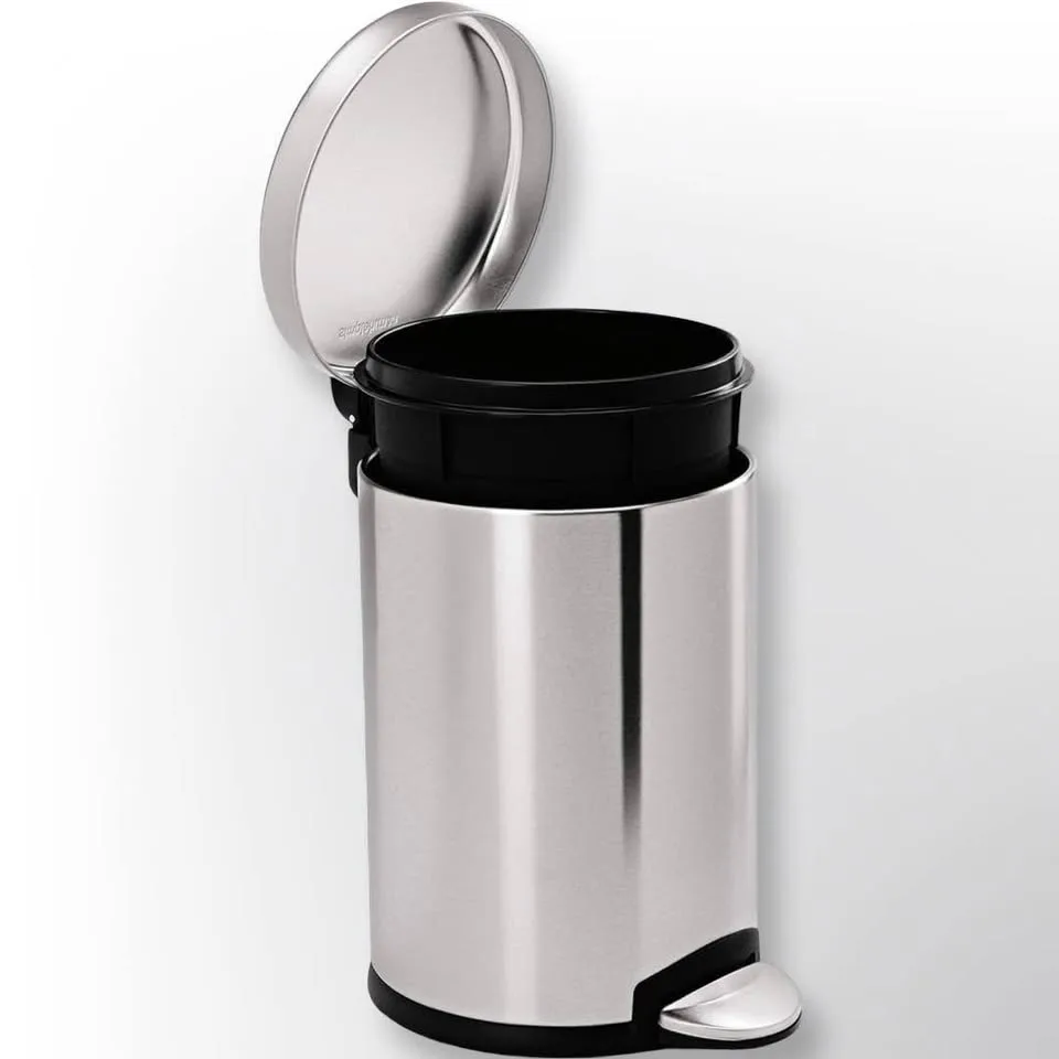 Bundle of 3 simplehuman Trash Cans - Brushed Stainless Steel image indicator(4)