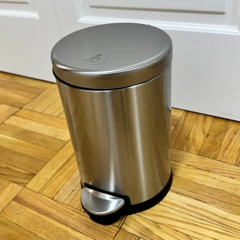 Bundle of 3 simplehuman Trash Cans - Brushed Stainless Steel image indicator(10)