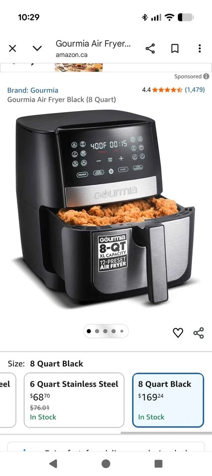 BRAND NEW IN BOX (Sealed/Unopened) — Gourmia XL Air Fryer - photo 2