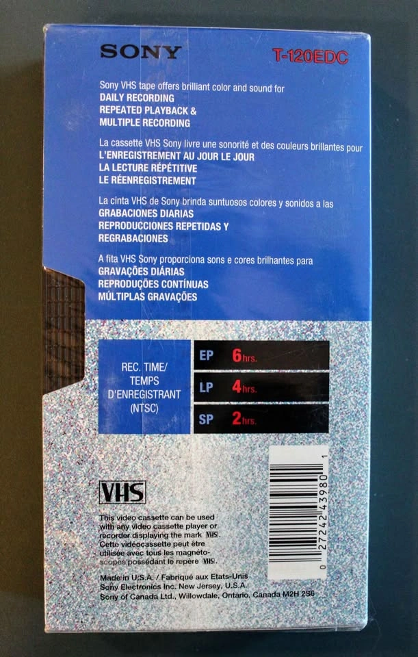 Sony ED T-120 VHS Video Cassette - photo 2