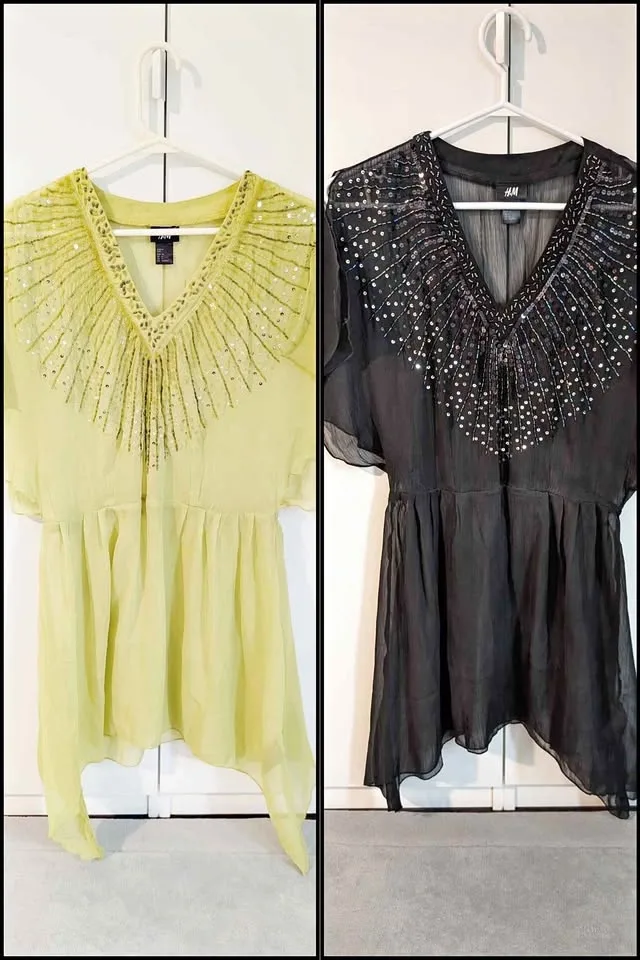 Beaded Chiffon Tunic Swimsuit cover