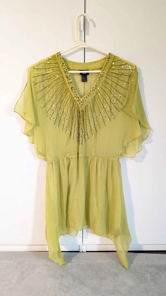 Beaded Chiffon Tunic Swimsuit cover - photo 2