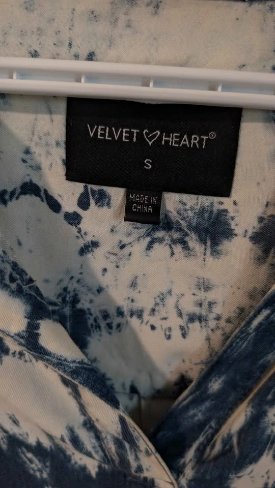 Tie-Dye Collar Shirt Dress - Size Small - photo 2