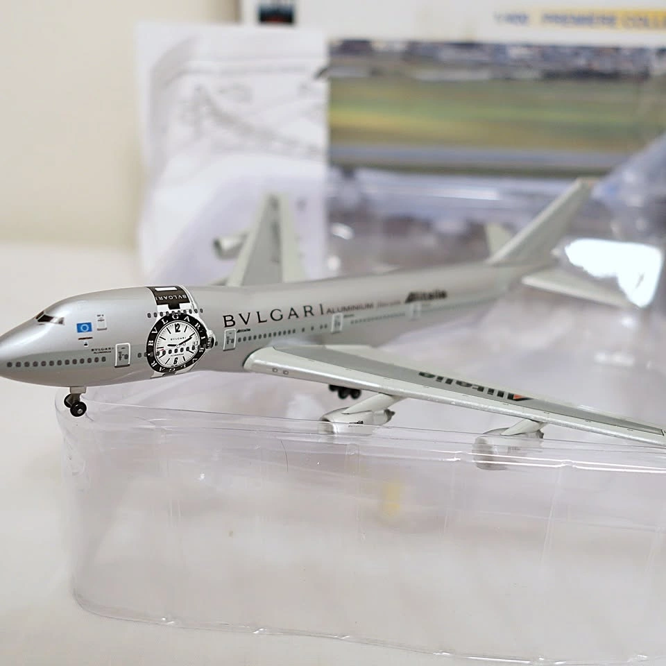 Vintage Dragon Wings Bvlgari Alitalia B747-243B 1:400 Model - photo 2