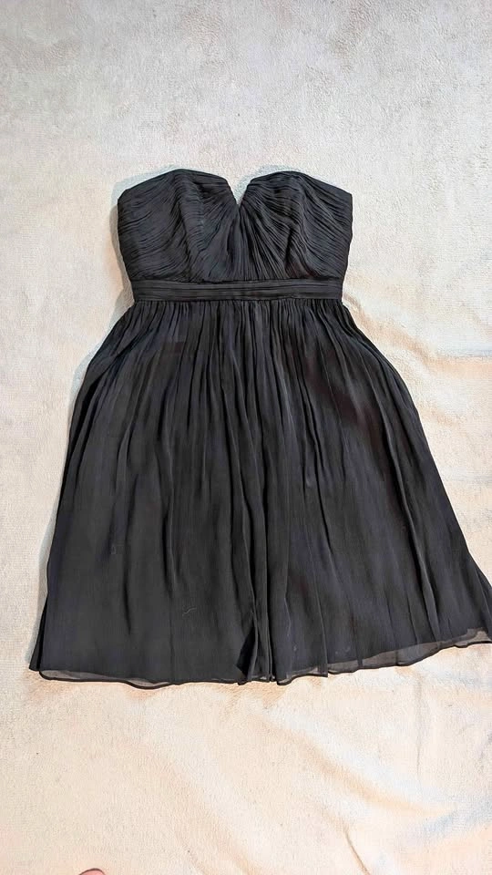 J.Crew Strapless Silk Chiffon Bridesmaid Dress