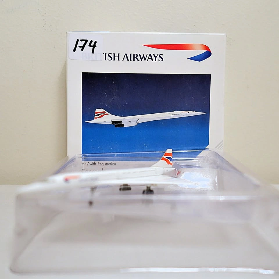 New Vintage Herpa Wings British Airways Concorde 1:500 Model
