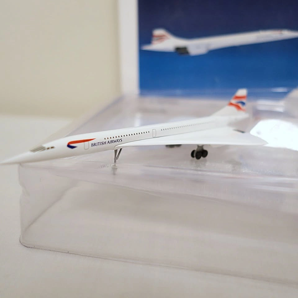 New Vintage Herpa Wings British Airways Concorde 1:500 Model - photo 2