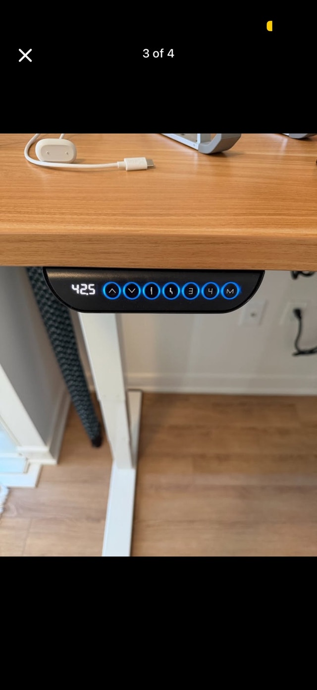 Dual Motor Standing Desk 48x24 (Mint Condition) - photo 2