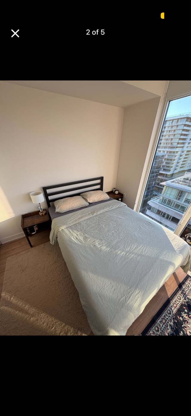 Double Bed Frame + Professionally Cleaned Mattress - photo 2