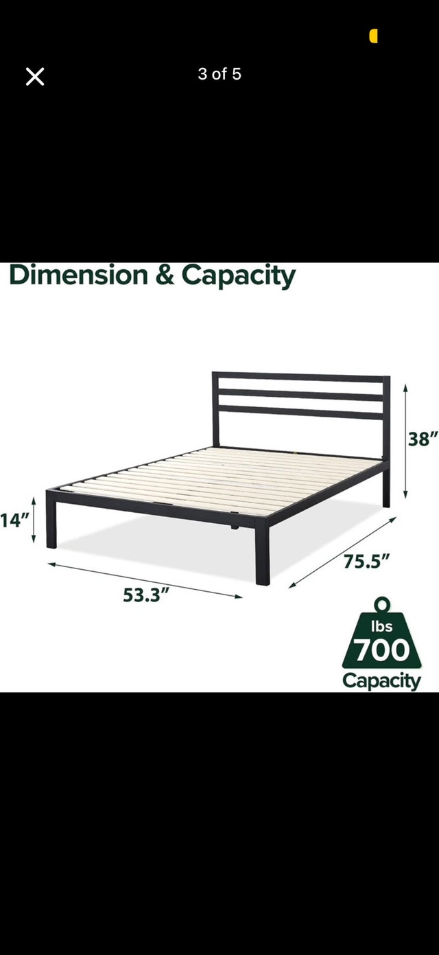 Double Bed Frame + Professionally Cleaned Mattress - photo 3